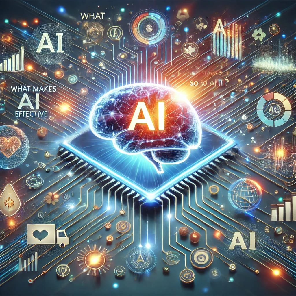 Illustration of AI technology improving Alzheimer's prevention through brain health analytics, data processing, and personalized care